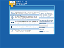 Tablet Screenshot of favoritespage.com